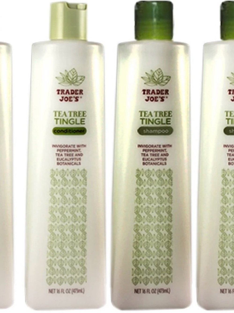 Tea Tree Tingle Moisturizing Shampoo & Conditioner 4 Pack (2 Each)